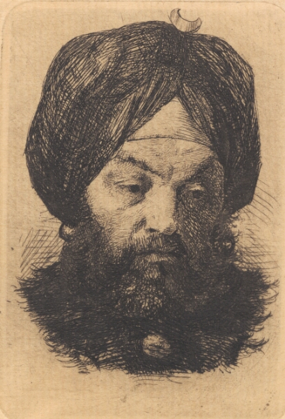 Frans Schwartz, Mand med turban