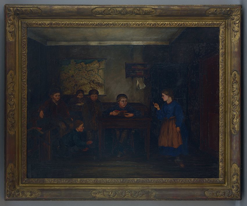 Karl Hagemeister, In der Dorfschule, 1869