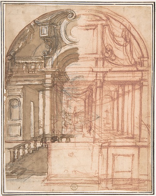 Anonymous, Italian, 16th century, Project for Decoration (Stage Setting)