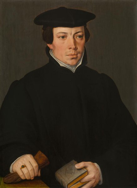 Pieter Pourbus, Portrait of a Young Minister