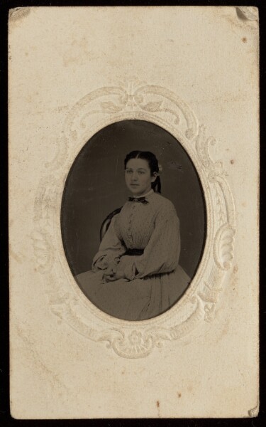 Unknown, [Portrait of a Seated Young Woman]