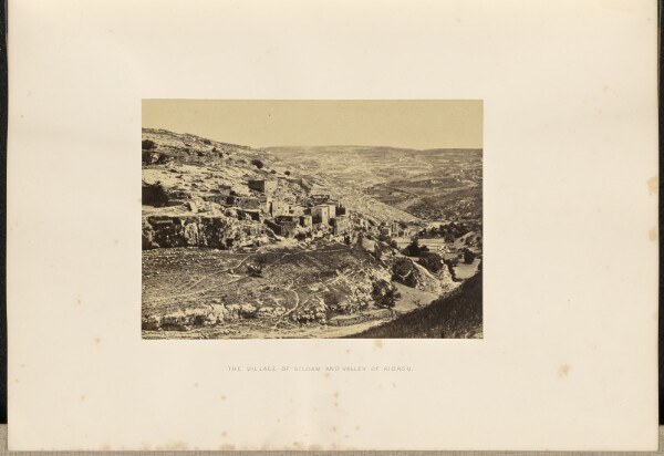 Francis Frith, The Village of Siloam and Valley of Kidron
