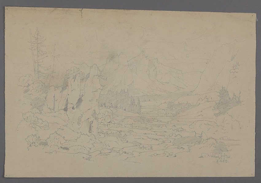 Karl Hagemeister, Das Wimbachtal bei Berchtesgaden, 22. August 1873