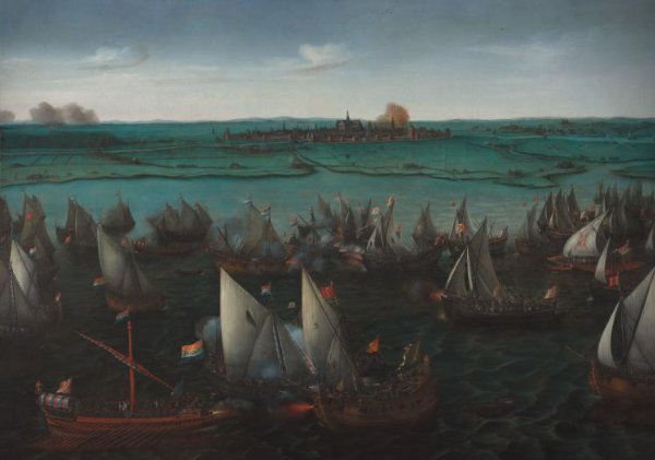 Hendrick Cornelisz Vroom, Battle between Dutch and Spanish Ships on the Haarlemmermeer