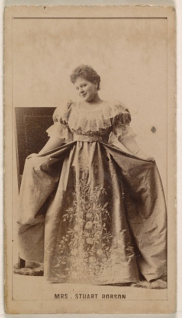 Kinney Brothers Tobacco Company, Mrs. Stuart Robson, from the Actresses series (N245) issued by Kinney Brothers to promote Sweet Caporal Cigarettes