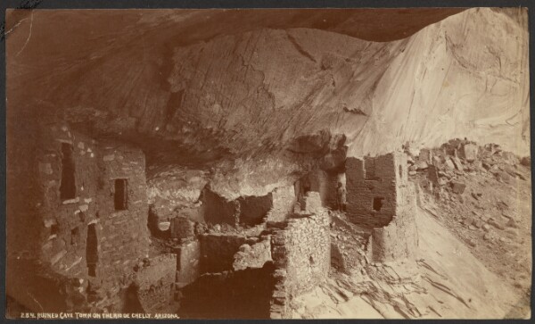 William Henry Jackson, Ruined Cave Town on the Rio de Chelly, Arizona