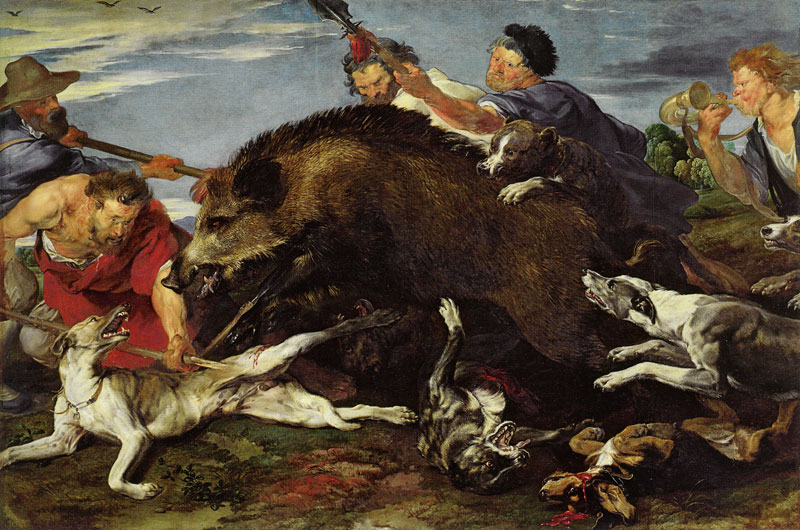 Anthony van Dyck, Boar hunt