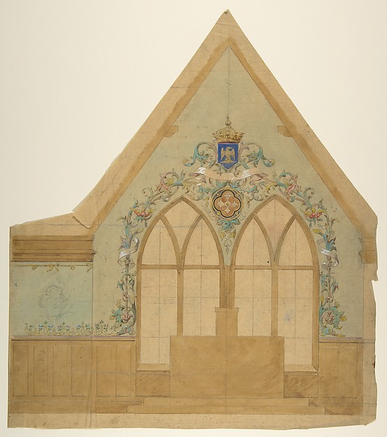 Jules-Edmond-Charles Lachaise, Design for an Altar Chapel, Farnborough, England
