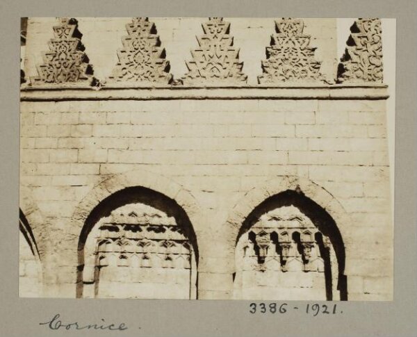 K.A.C. Creswell, Detail from the main façade of the funerary complex of Mamluk Sultan al-Mansur Qalawun, Cairo