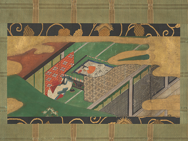 Tawaraya Sōtatsu, “Trees Encoiled in Vines of Ivy” (Yadorigi)