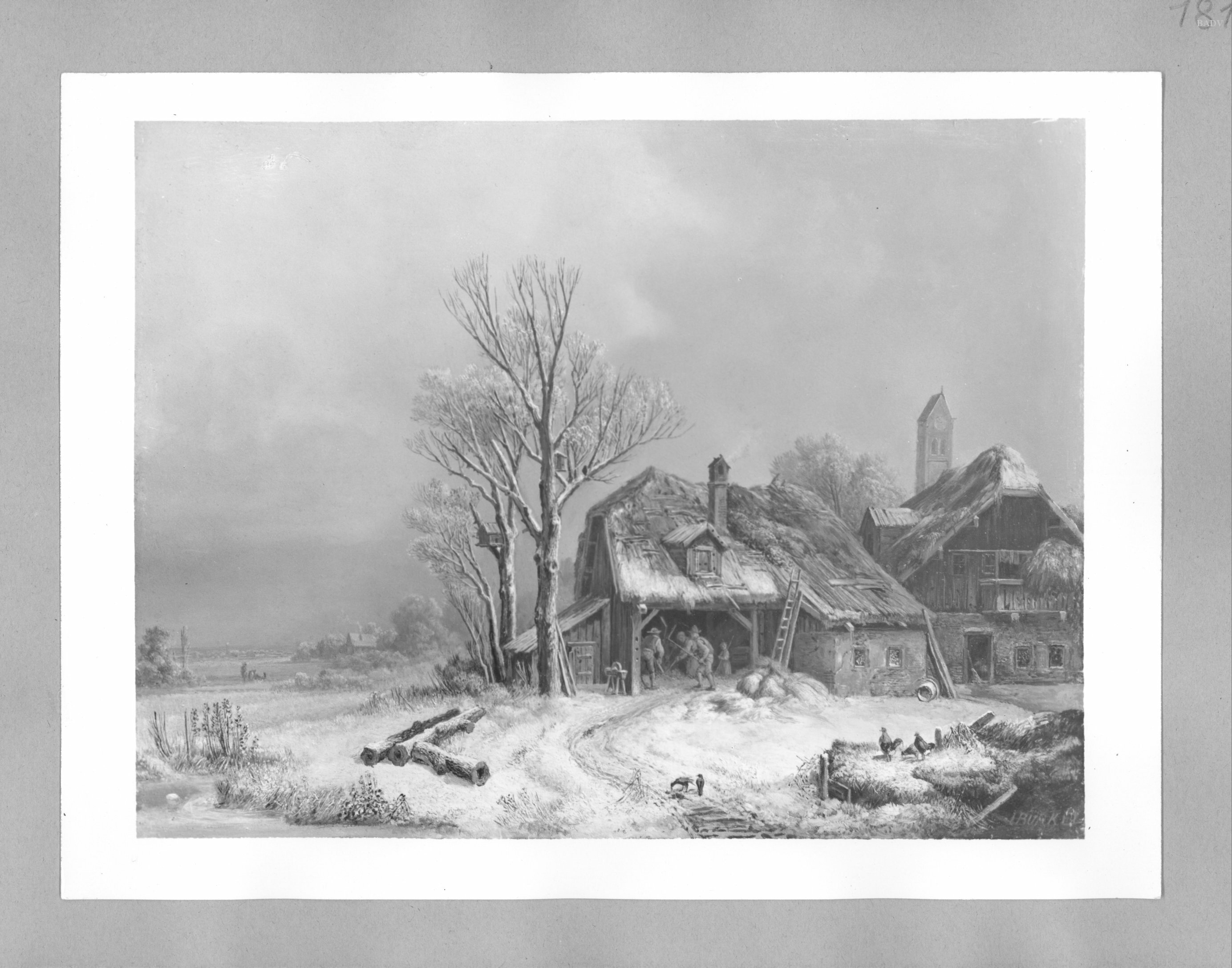 Heinrich Bürkel, Winterlandschaft