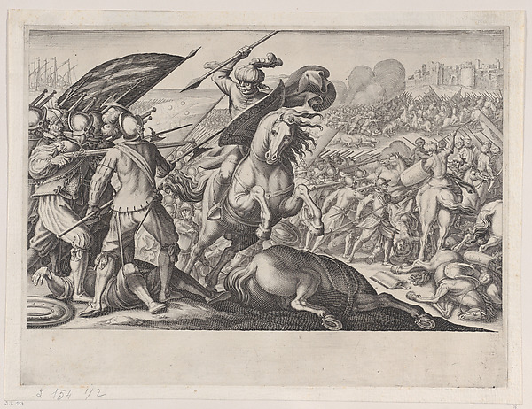 Jacques Callot, Défaite de la Cavalerie Turque (Defeat of the Turkish Cavalry), from "La Vie de Ferdinand Ier de Médicis série appelée aussi Les Batailles des Médicis" (The Life of Ferdinand I de'Medici also called The Medici Battles)