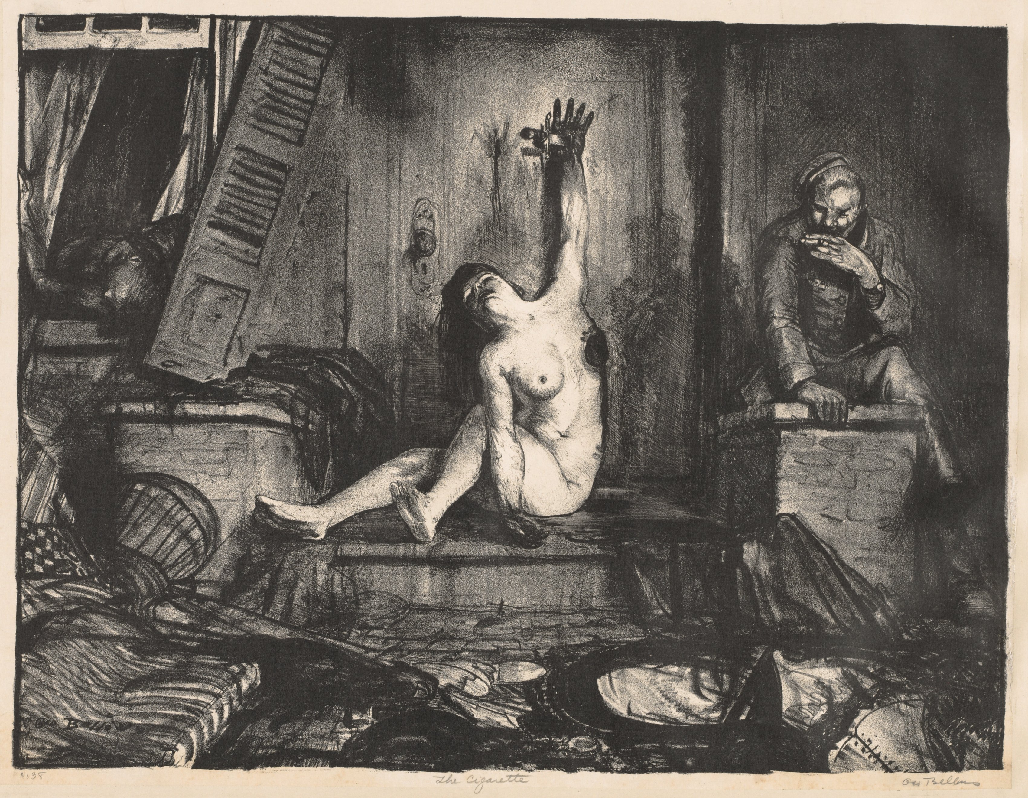 George Bellows, War Series:  The Cigarette