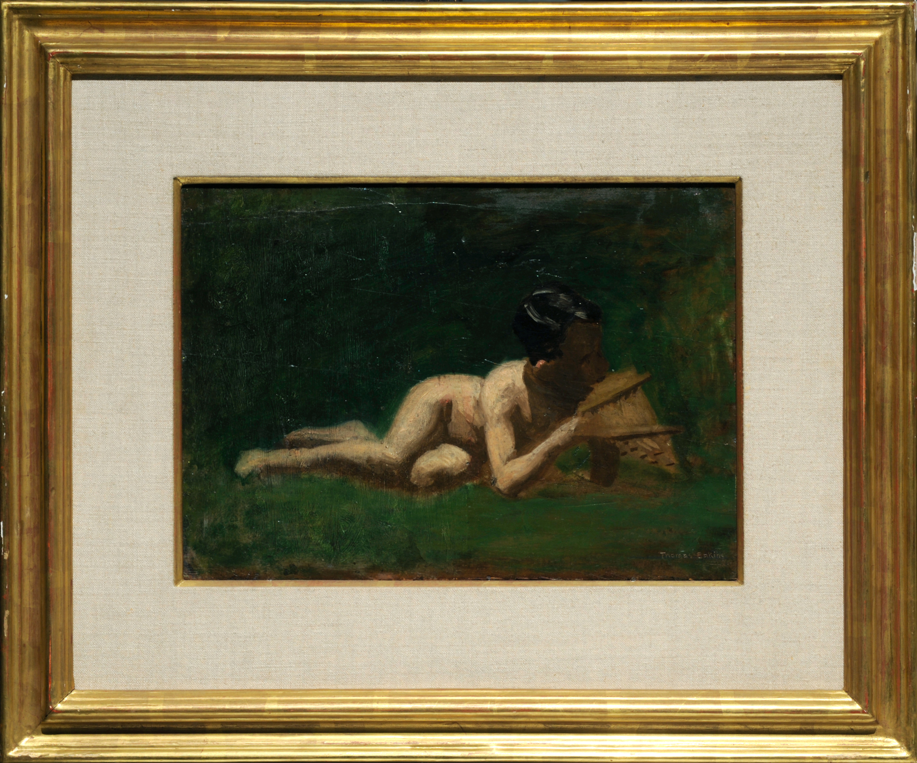 Thomas Eakins, Study for Boy Reclining in "Arcadia"