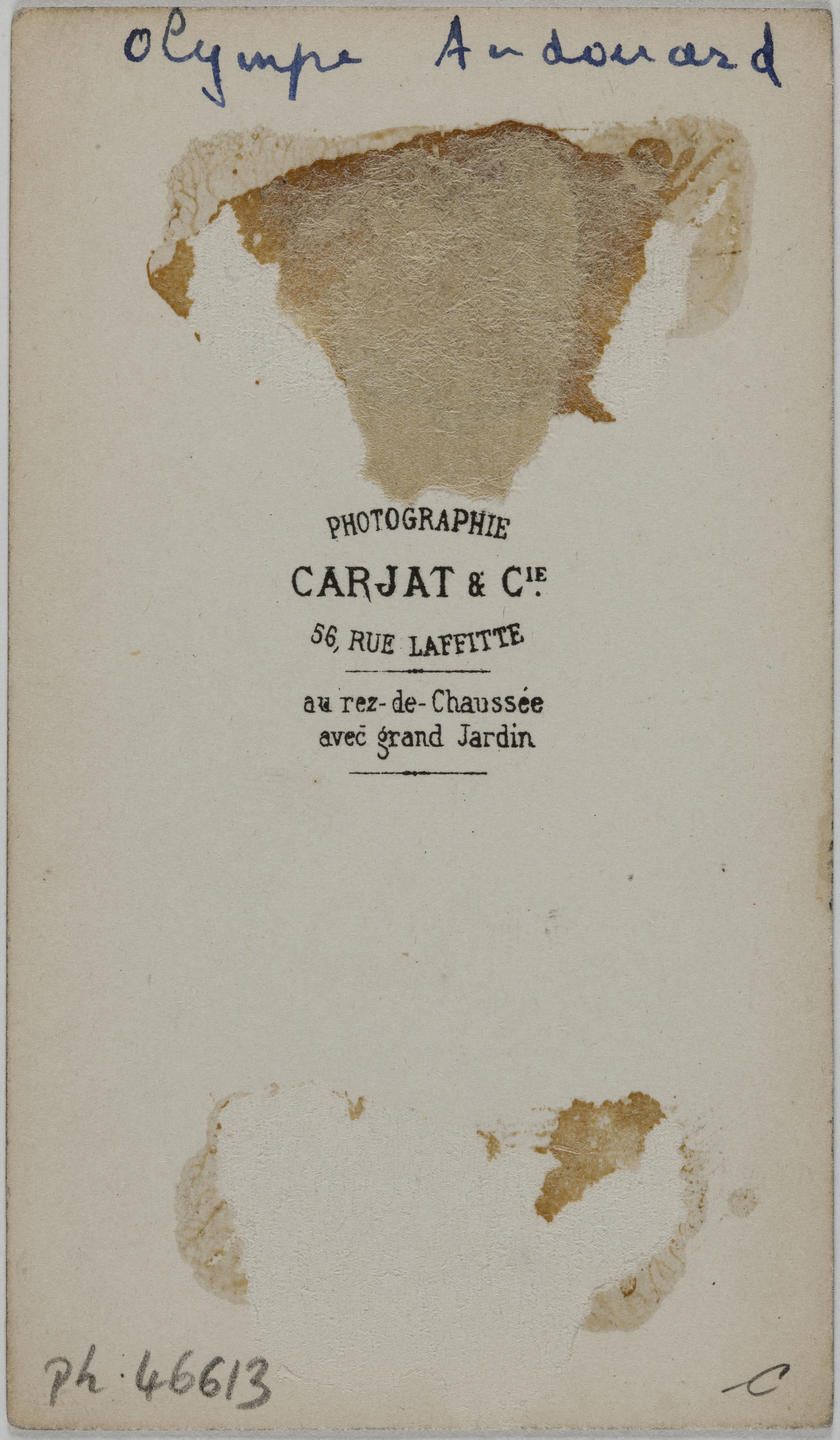 Etienne Carjat, Portrait d'Olympe Audouard (née Félicité Olympie Jouval), (1832-1890), (romancière, journaliste, conférencière)