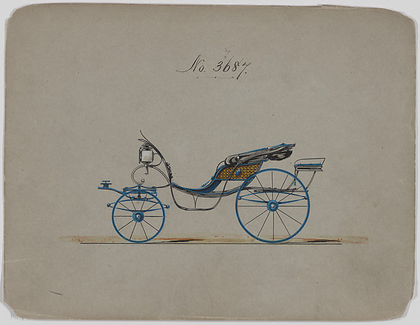 Brewster & Co., Design for Pony Phaeton, no. 3687