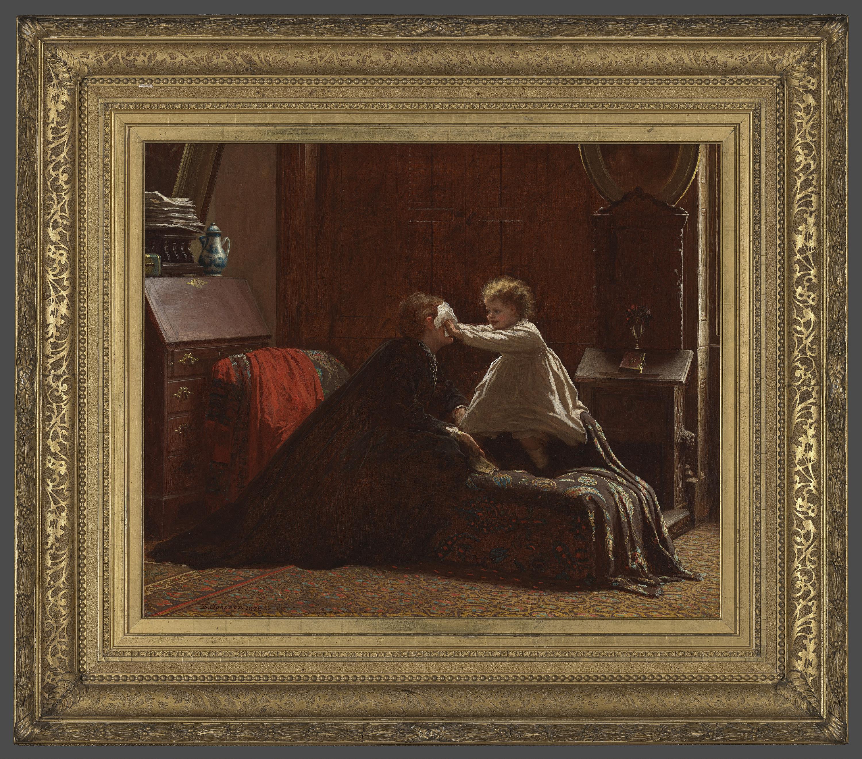 Eastman Johnson, Bo Peep (The Peep)