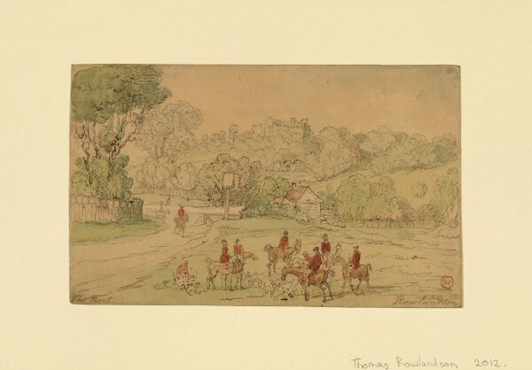 Thomas Rowlandson, Landscape with Hunting Scene