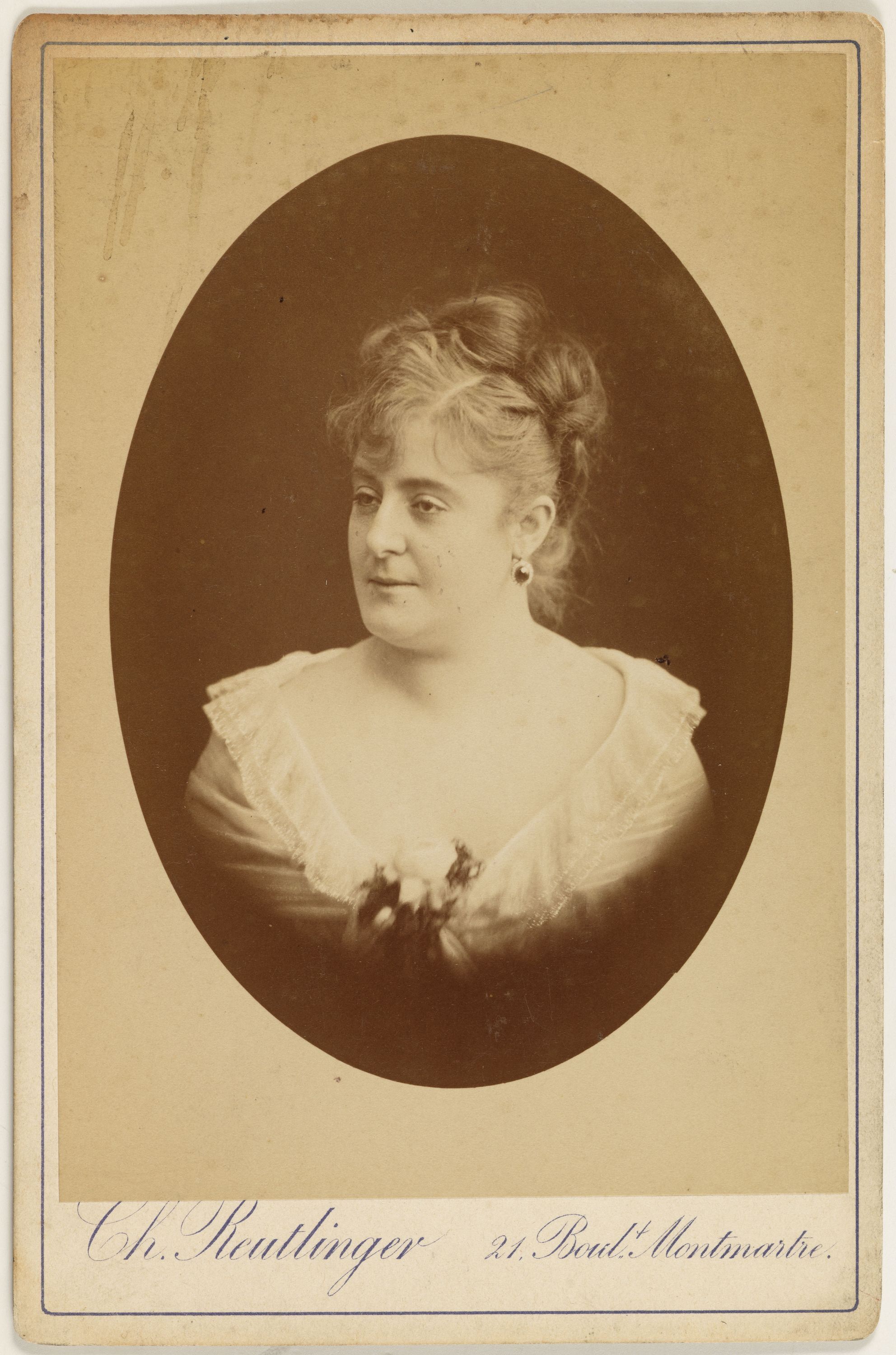Charles Reutlinger, Portrait de Valentine Biron, actrice