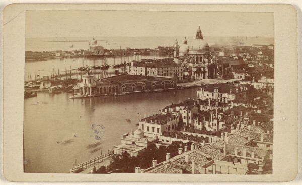 Unknown, [High angle view of entrance to the Grand Canal, Venice, Italy]