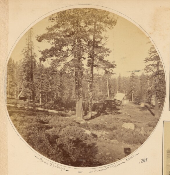Carleton Watkins, Soda Springs near Summit Station, C.P.R.R.