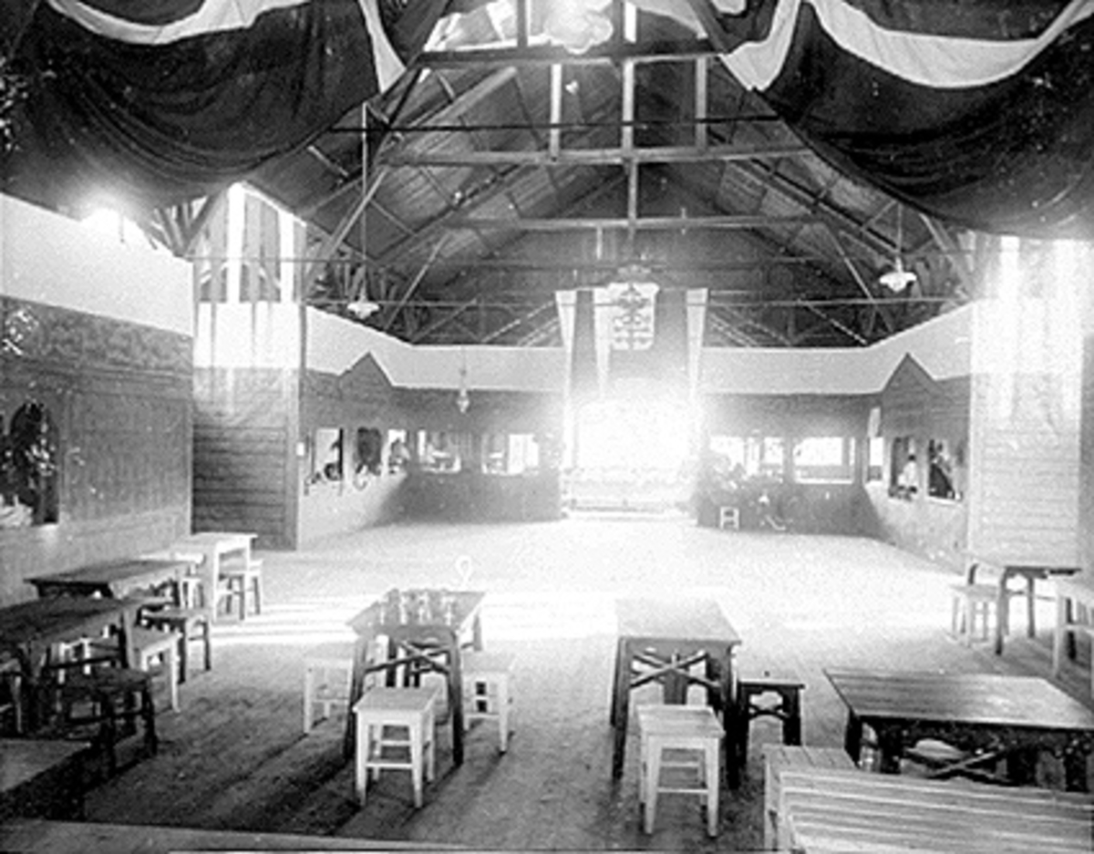 Anno Domkirkeodden, INTERIØR: UTSTILLING I PAVILJONGEN, HAMAR PARK