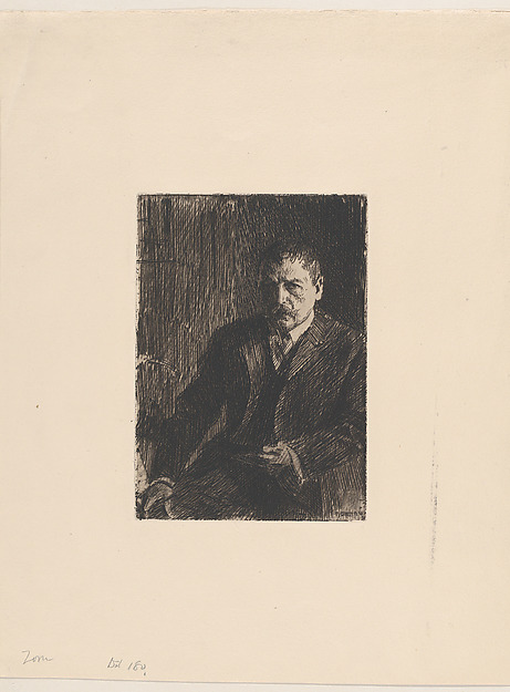 Anders Zorn, Self-Portrait 1904 no. 1
