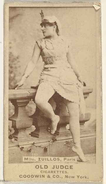 Goodwin & Company, Mlle. Zuillos, Paris, from the Actors and Actresses series (N171) for Old Judge Cigarettes
