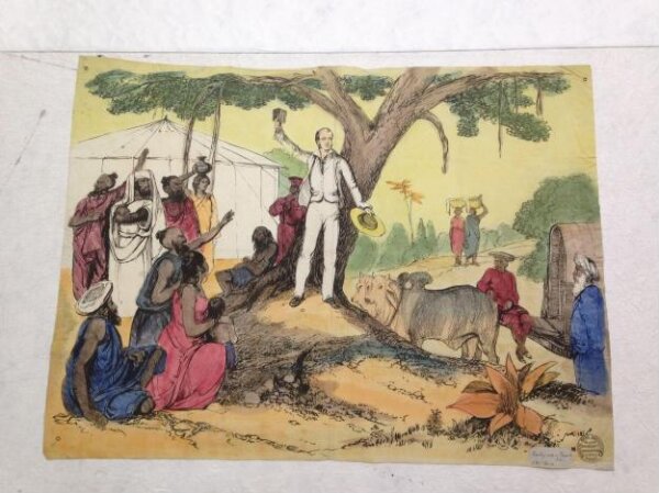 Unknown, Preaching under a Banyan Tree