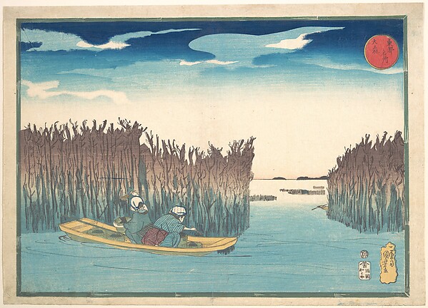 Utagawa Kuniyoshi, Seaweed Gatherers at Omori