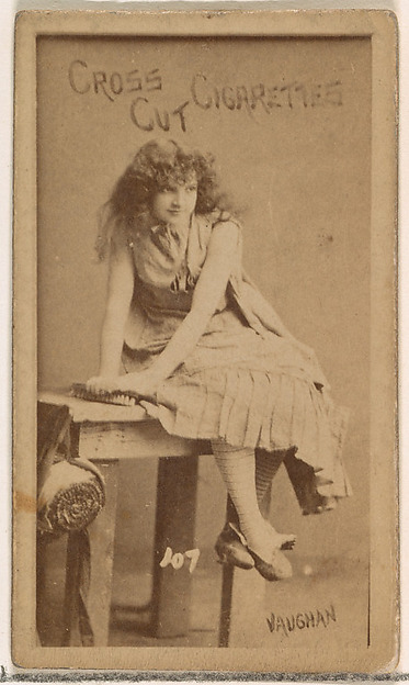 W. Duke, Sons & Co., Card Number 107, Vaughan, from the Actors and Actresses series (N145-1) issued by Duke Sons & Co. to promote Cross Cut Cigarettes