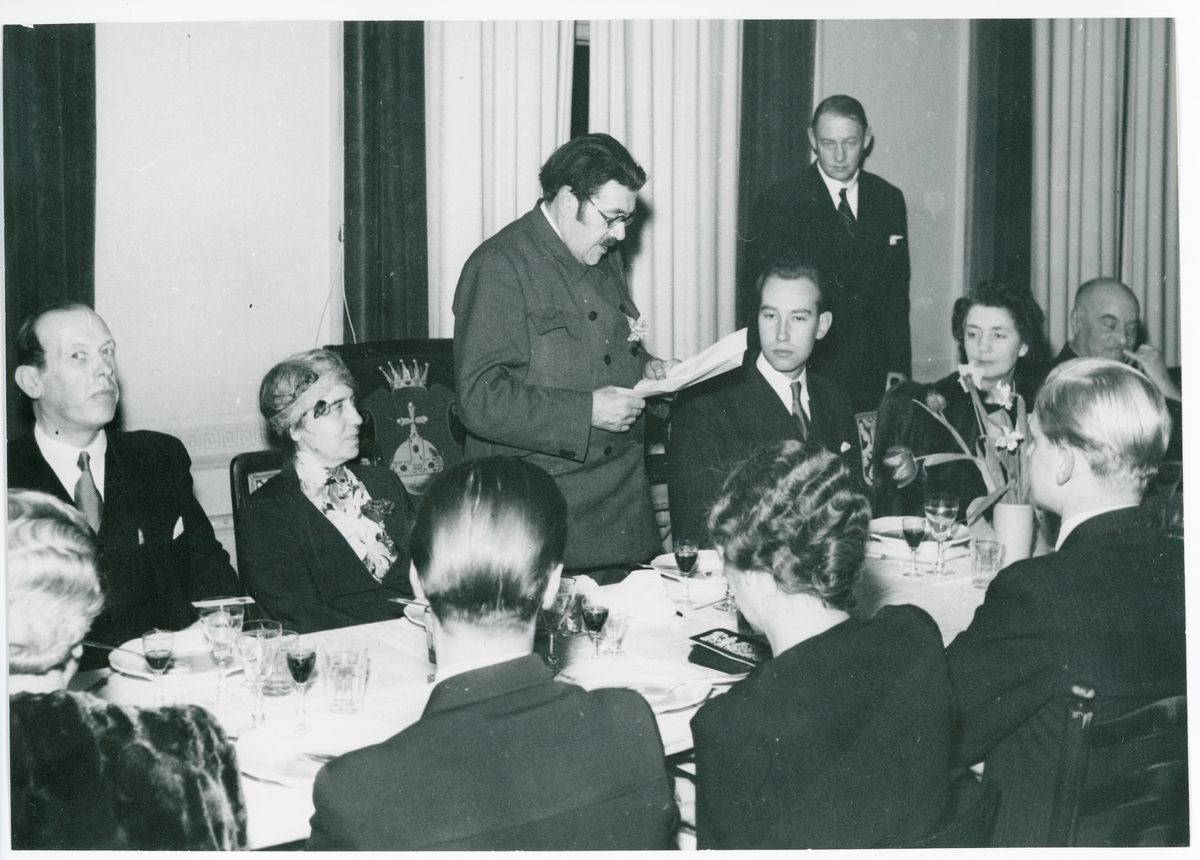 Okänd,, Olof Thunmans 65-årsfirande, Uppsala 1944