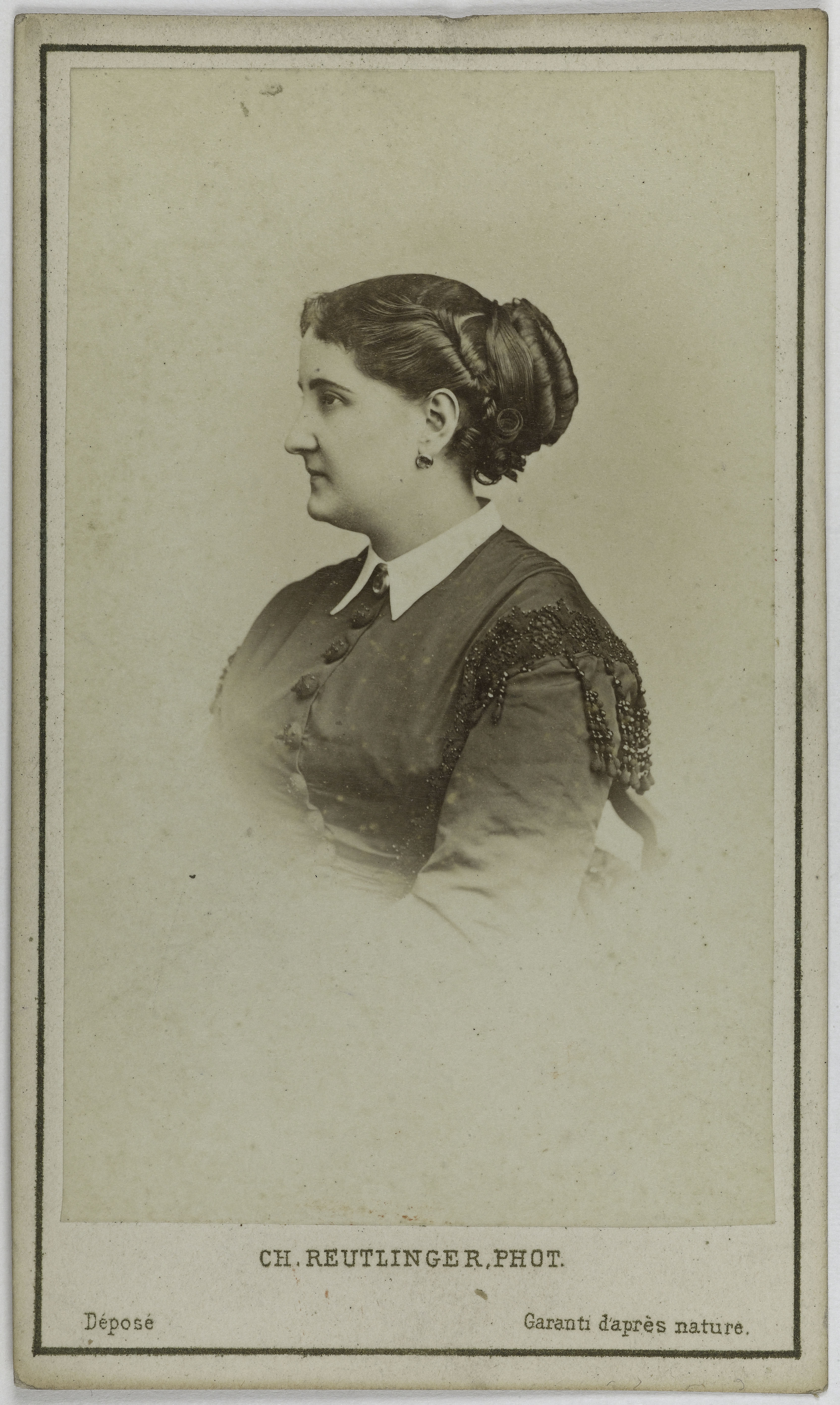 Charles Reutlinger, Portrait de Patti Carlotta, (1840-1889), (chanteuse lyrique, sœur ainée d'Adelina Patti)