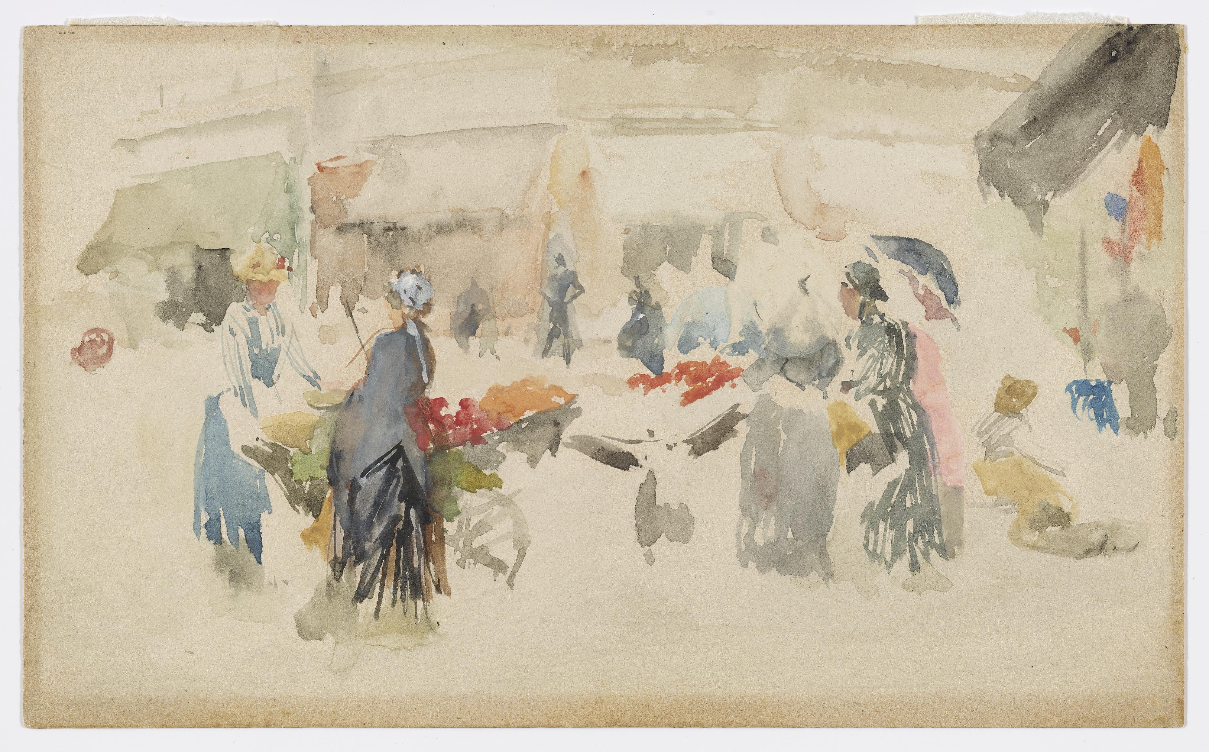 James McNeill Whistler, Flower Market: Dieppe