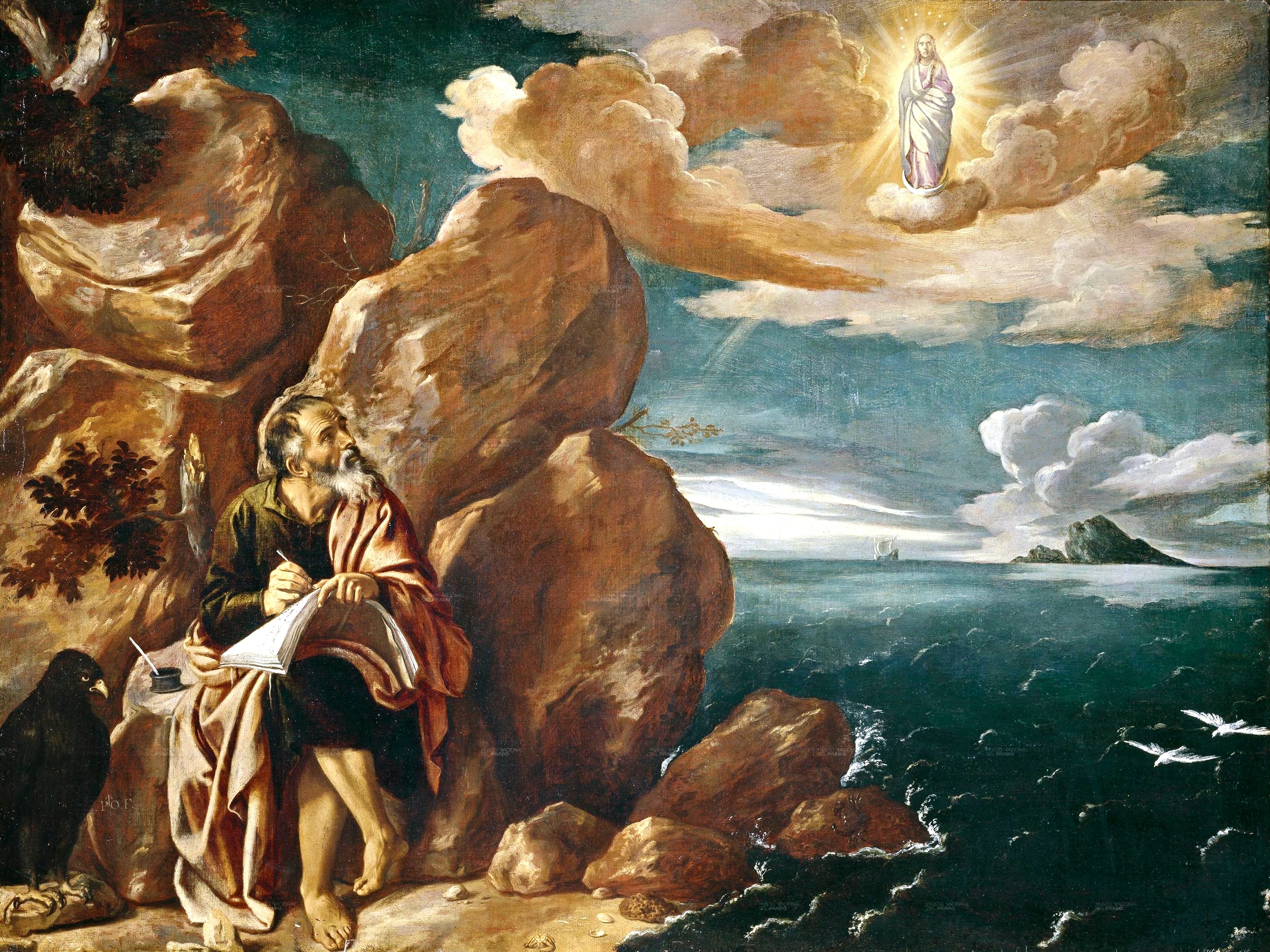 Pedro Orrente, Saint John the Evangelist on Patmos