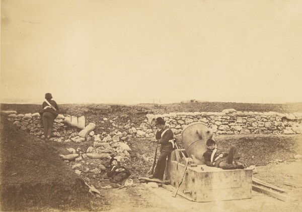 Roger Fenton, A quiet day in the Mortar Battery.