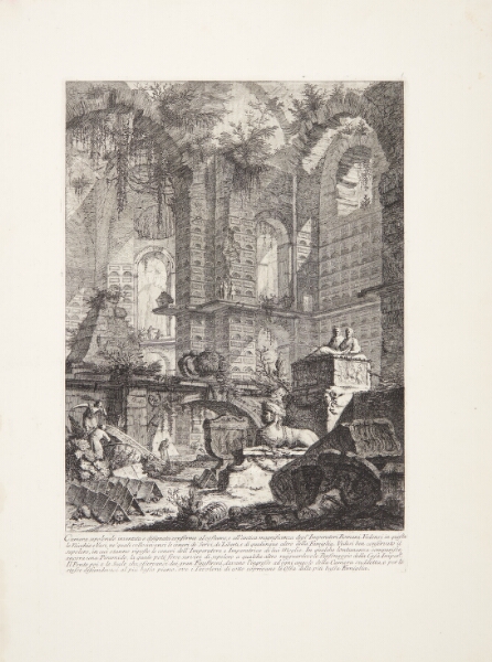 Giovanni Battista Piranesi, Imaginært gravkammer, tegnet i henhold til den stil og storslåethed man fandt hos de romerske kejsere ...
