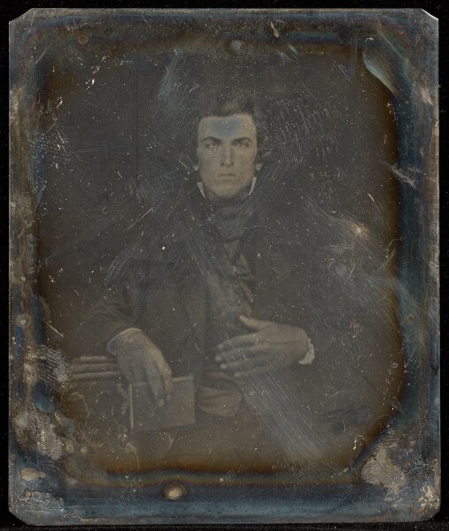 Jacob Byerly, [Portrait of a Seated Man Holding a Book]