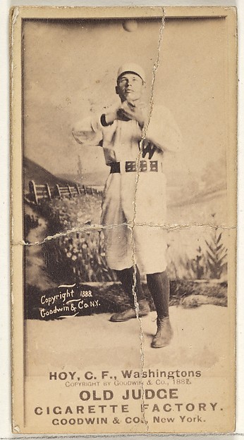 Goodwin & Company, William Ellsworth "Dummy" Hoy, Center Field, Washington Nationals, from the Old Judge series (N172) for Old Judge Cigarettes