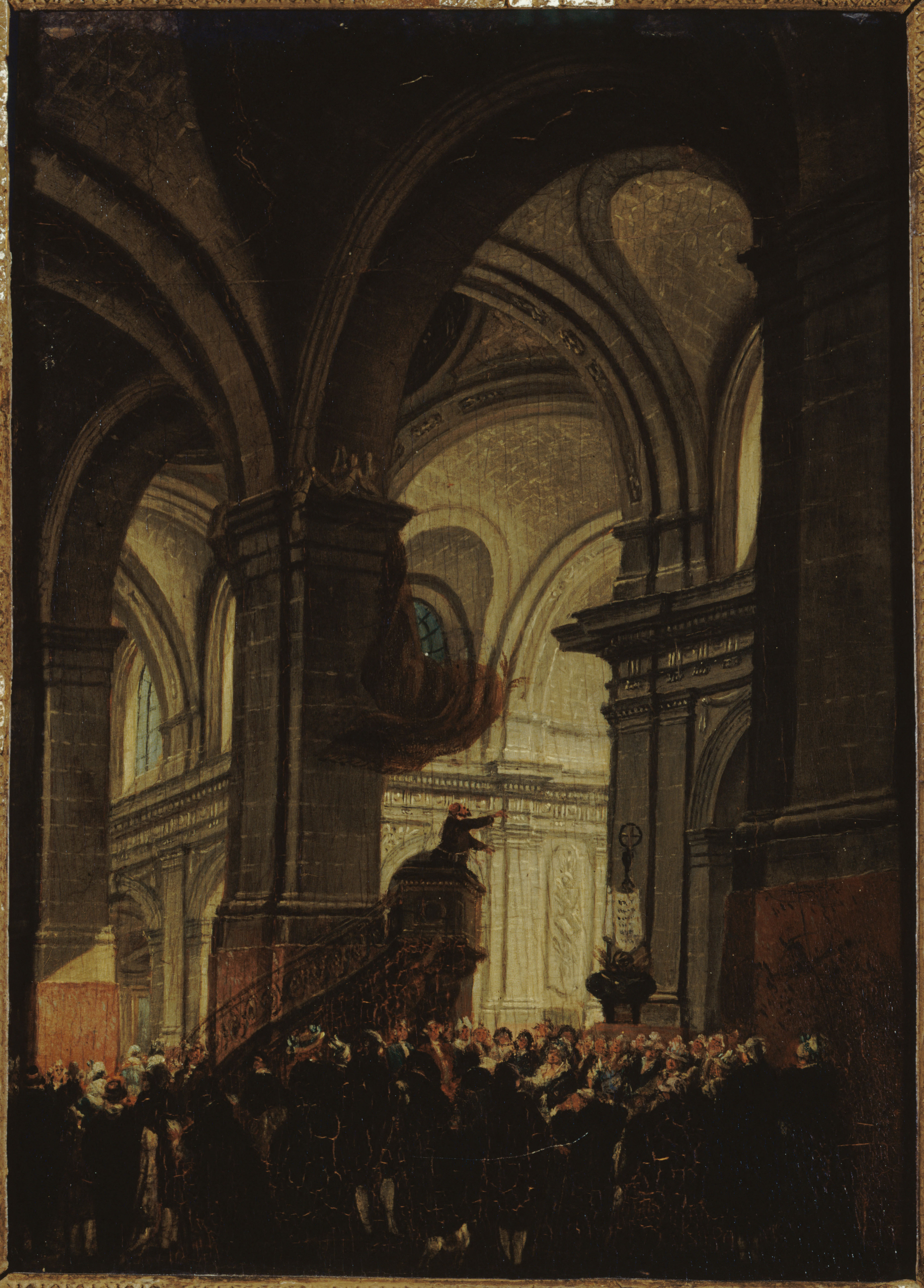 Pierre-Antoine Demachy, Sermon d'un capucin dans l'église Saint-Roch