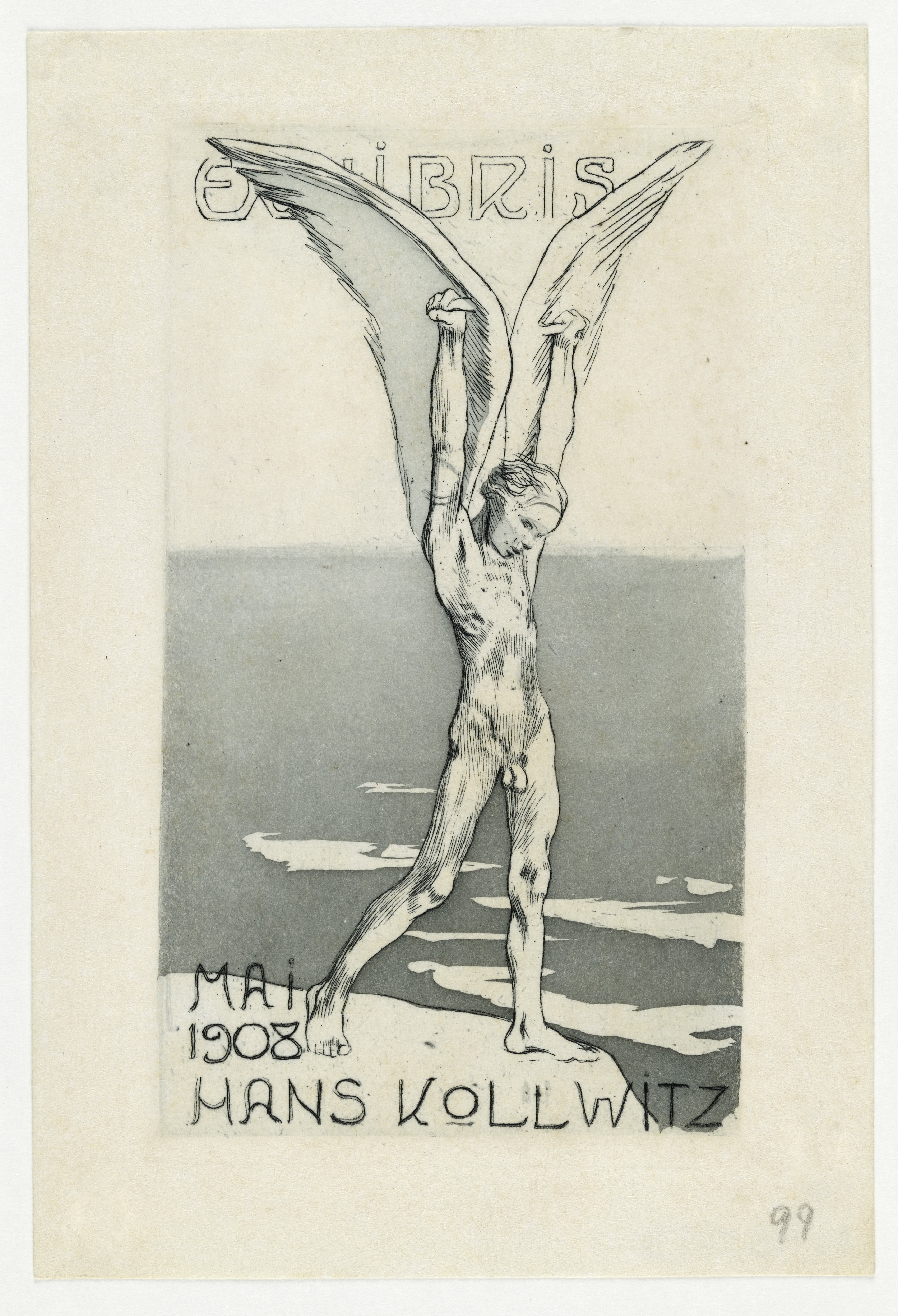 Unknown artist, "Ex-Libris Hans Kollwitz"