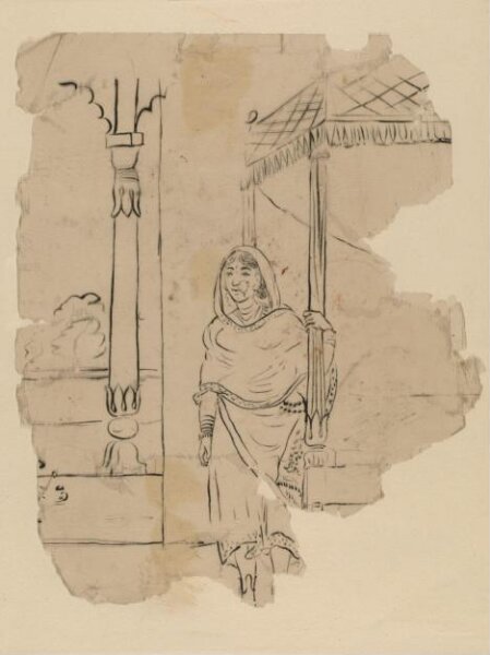 Unknown, One of forty-five drawings of Muharram scenes, occupations, festivals and ceremonies.