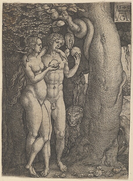 Heinrich Aldegrever, The Temptation of Adam and Eve, from "The Story of Adam and Eve"