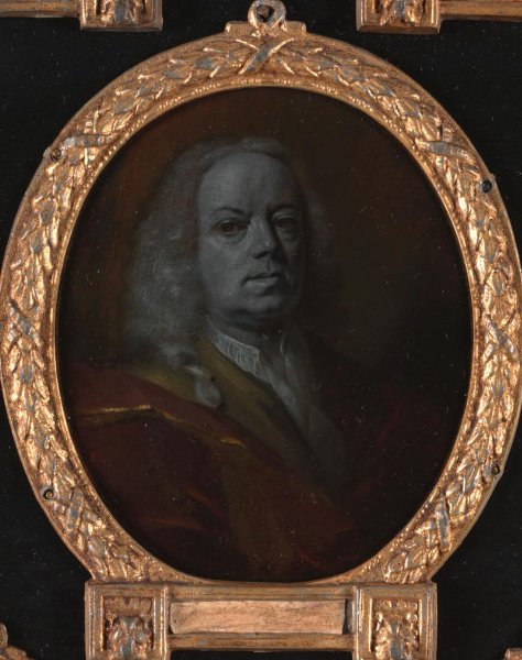 Aert Schouman, Portrait of Frans Greenwood, Miniaturist, Glass Engraver and Poet in Dordrecht