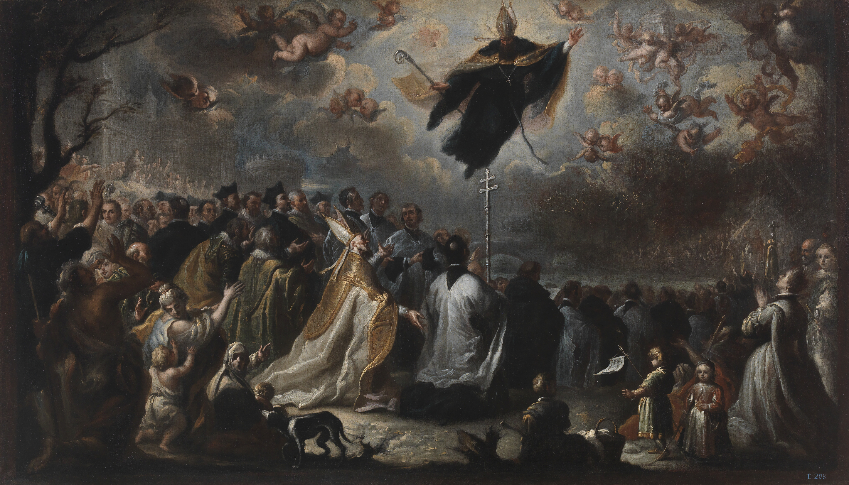 Miguel Jacinto Meléndez, Saint Augustine vanquishing the Plague of Locusts