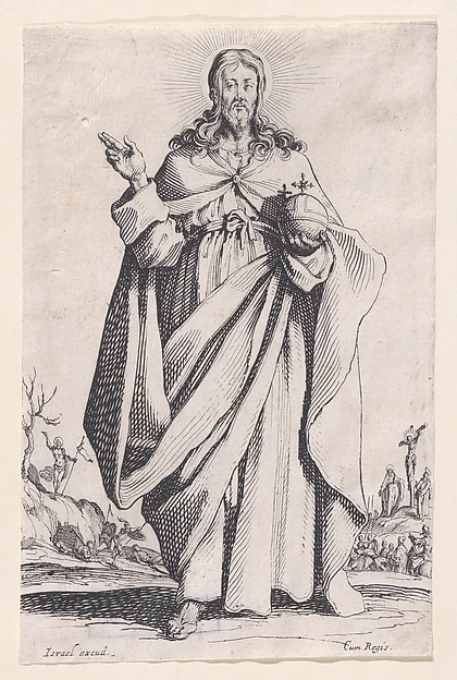 Jacques Callot, St. Peter, from "Les Grands Apôtres Debout, Représentant Le Sauveur, La Bienheureuse Marie et Les Saints Apôtres" (The Large Standing Apostles, Representing The Savior, The Blessed Mary and The Apostles)