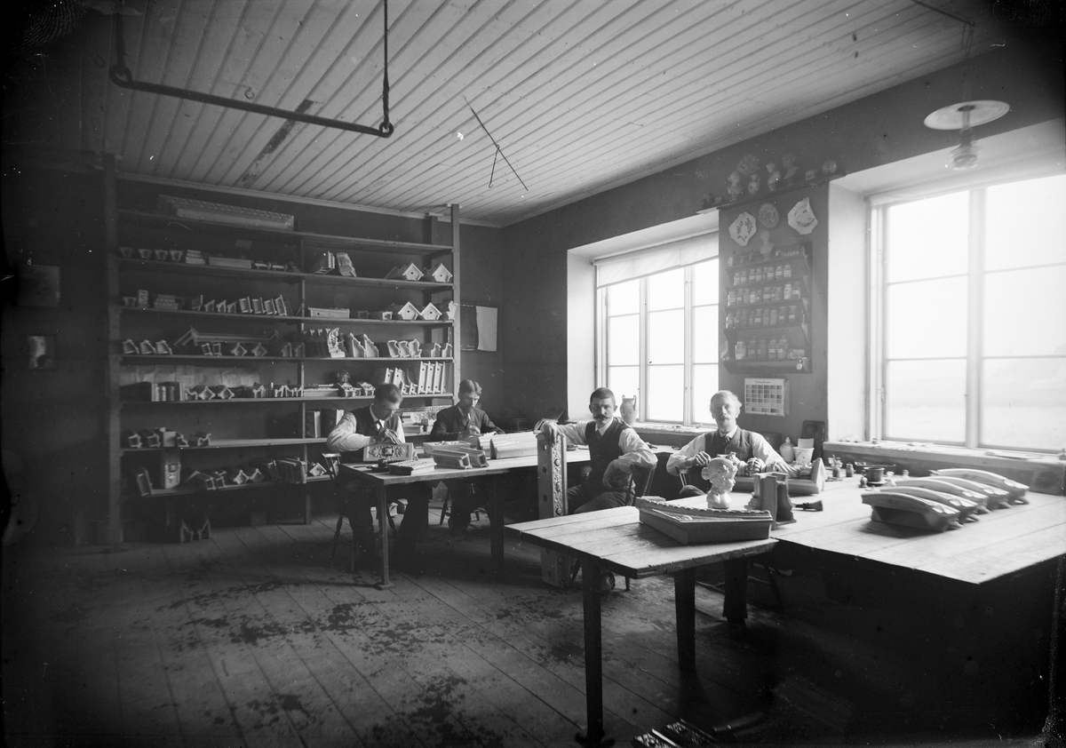 Henri Osti's Fotografiateliér, The Painter Hall, Upsala-Ekeby AB, Ekeby bruk, Uppsala 1890