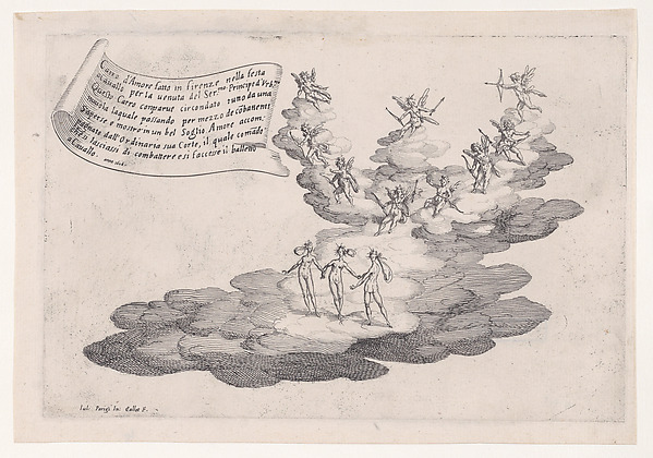 Jacques Callot, Le Char de L'Amour, from "Guerre de Beauté" (Guerra di Bellezza) (War of Beauty)