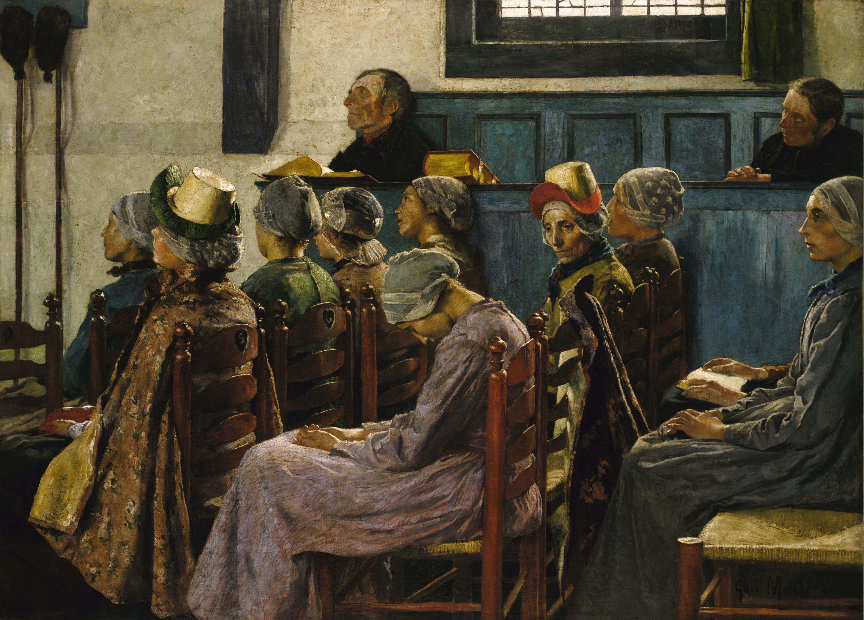 Gari Melchers, The Sermon