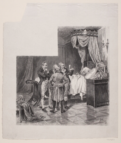 F. Hendriksen, Illustration til H.C.Andersen, "Kejserens nye Klæder"